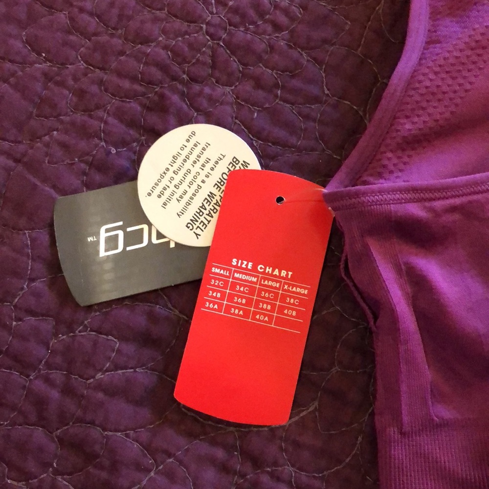 NWT Plum colored Sports Bra by BCG